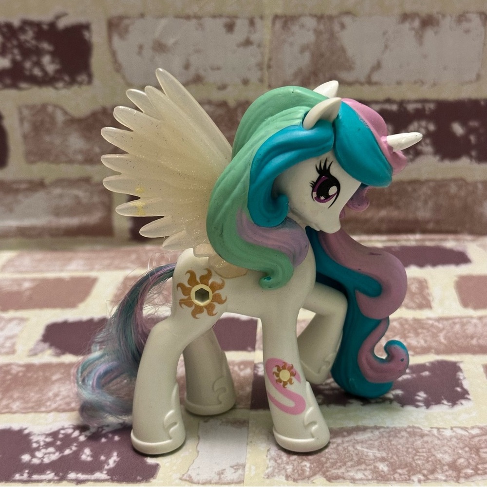 Hasbro My Little Pony Celestia Figure - White, Pink, Blue, Green